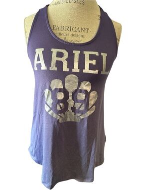 Disney Princess Ariel Racerback Tank Top Purple Workout wear Women’s Small